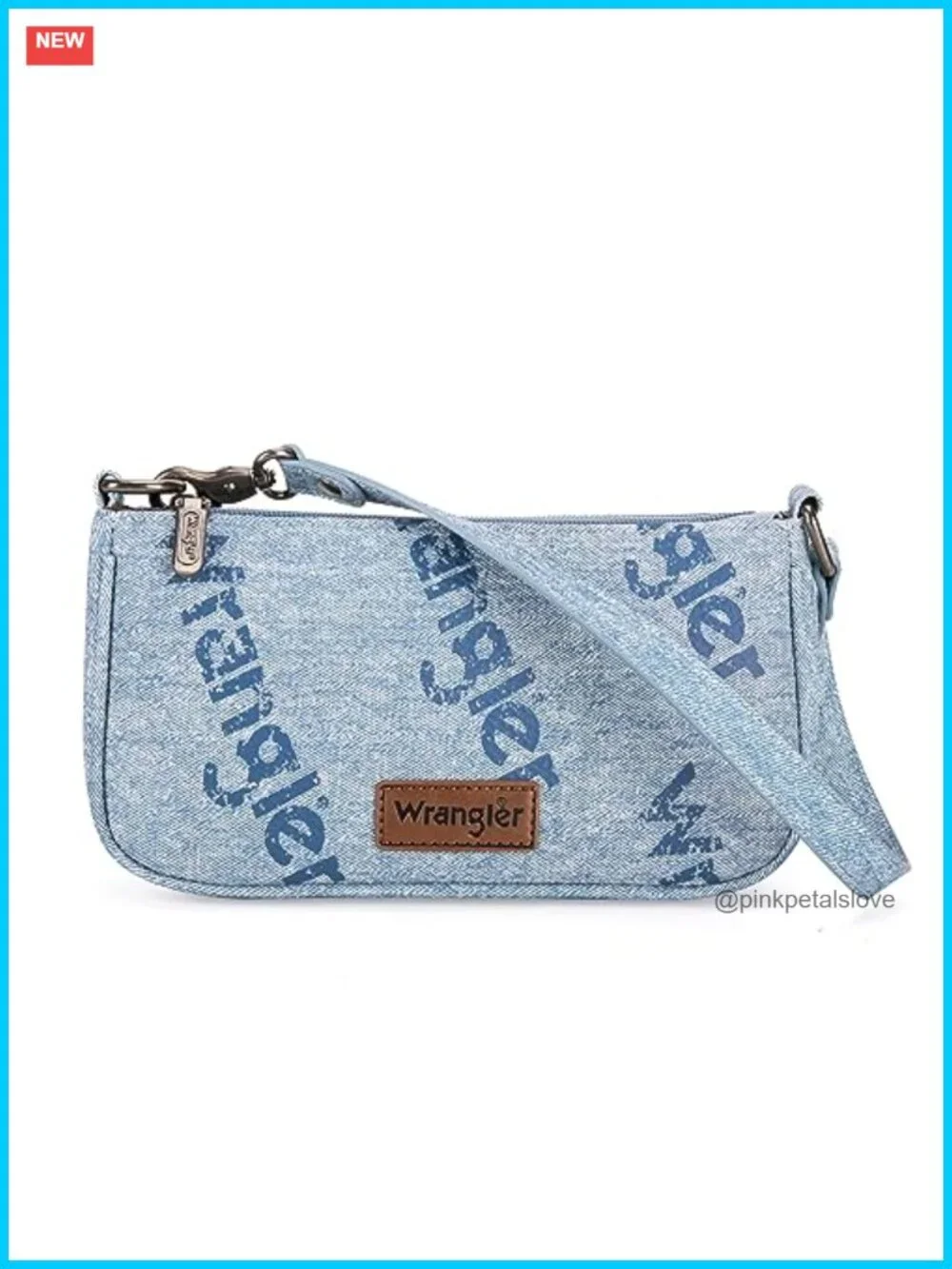 Top-Handle Hobo Handbag with Denim Print Clutch Shoulder Bag